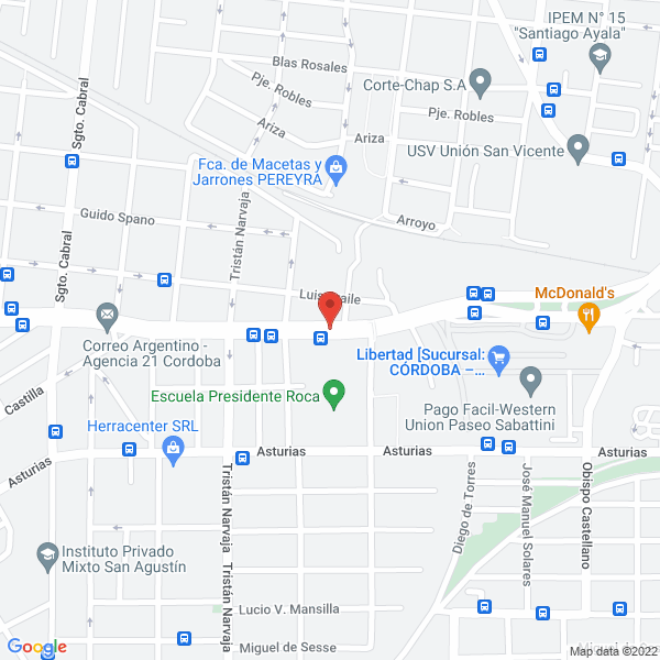 Map of Nicola Patricia Magdalena M