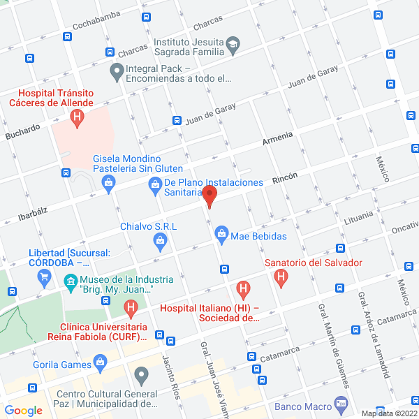 Map of Inmobiliaria Loza y Asociados.