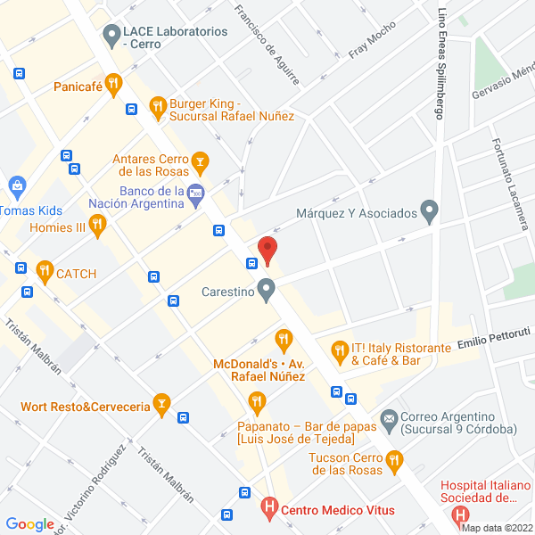 Map of Inmobiliaria las Rosas