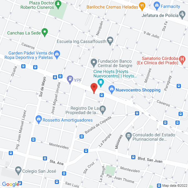 Map of El Portico SRL