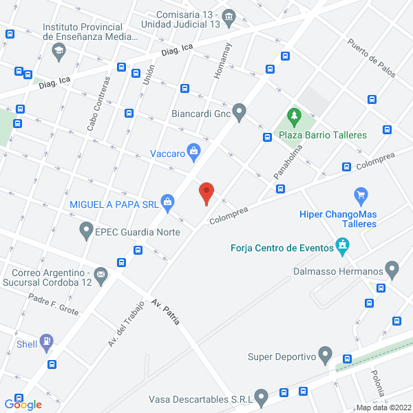 Map of Carrasco