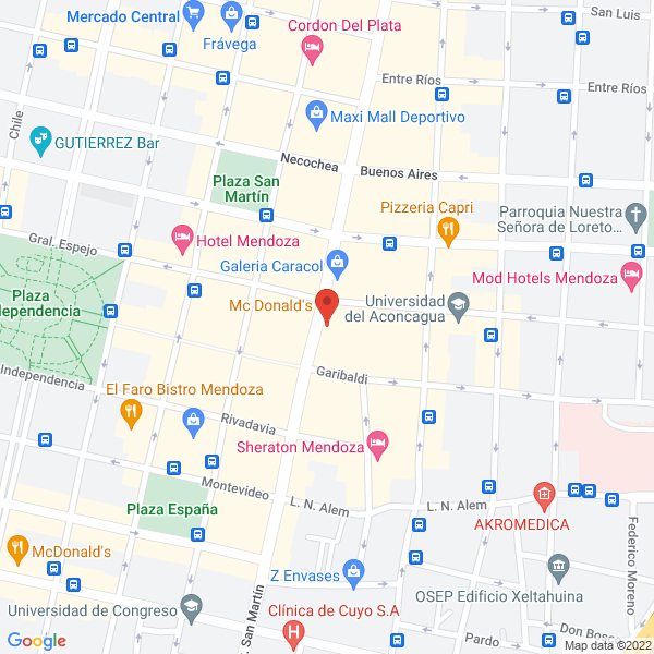 Map of Reginal Inmobiliaria