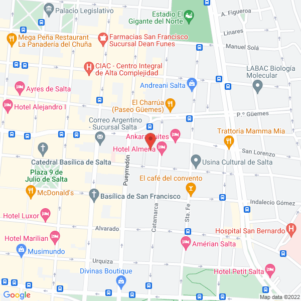 Map of Luis D Andrea Propiedades