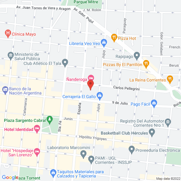 Map of Sandra G G de Moglia