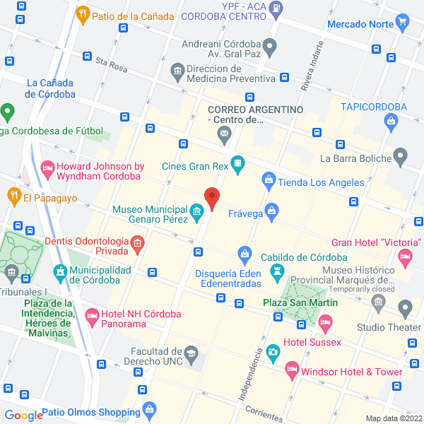 Map of Gustavo Moyano Inmobiliaria