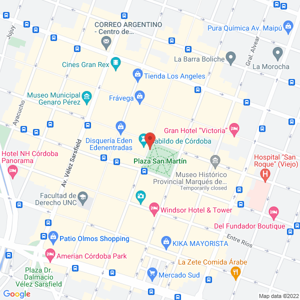 Map of Marcos Ariel Bertino