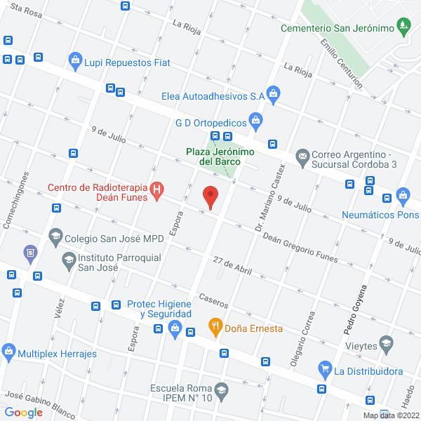 Map of Alberdi Negocios Inmobiliarios