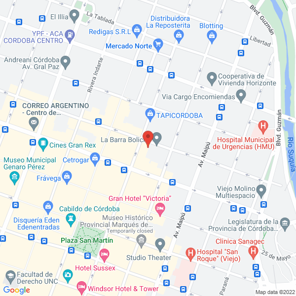 Map of Ramos y Robino