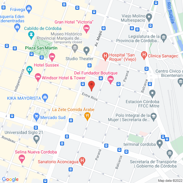 Map of Cimientos