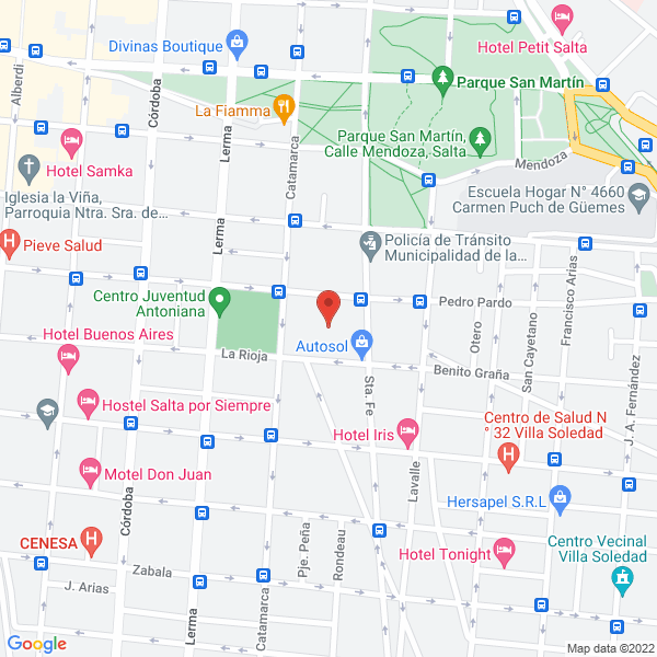 Map of Hotel Misoroj