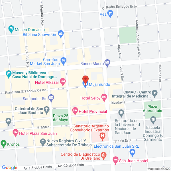 Map of Hoteleria y Gastronomia SRL