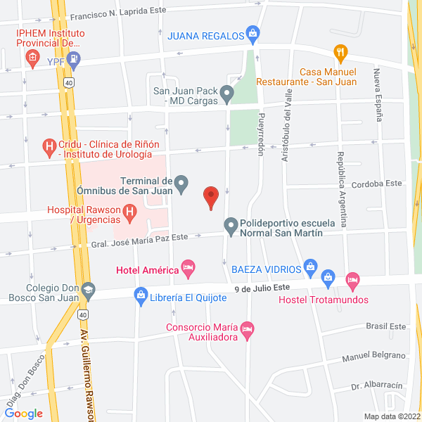 Map of Hotel America