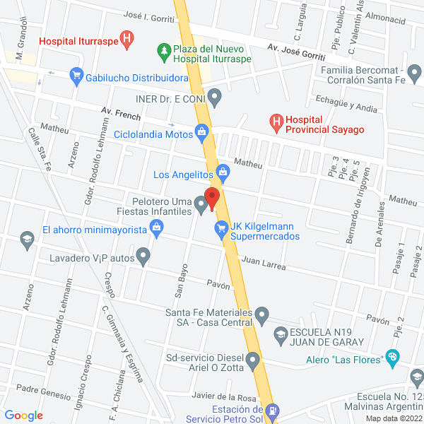 Map of Transporte el Porvenir Santafesino