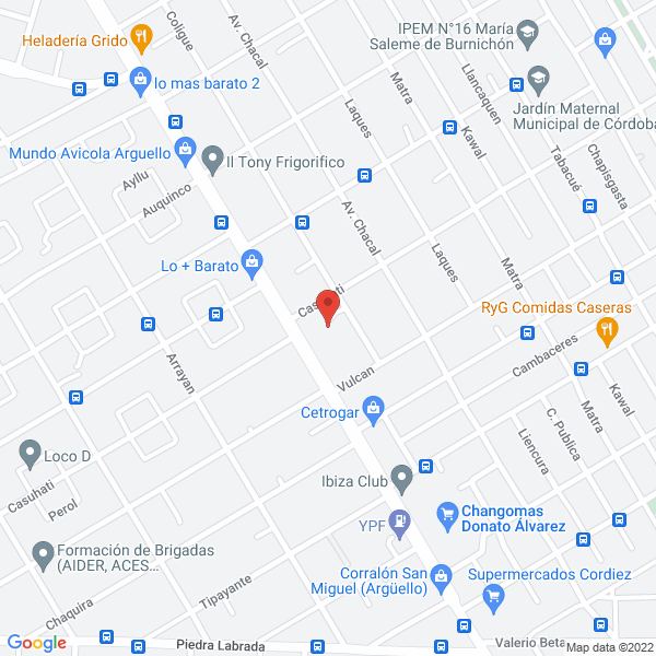Map of Bardus Ina Gestoria Previsional