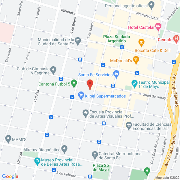 Map of Geriatrico Santo Domingo