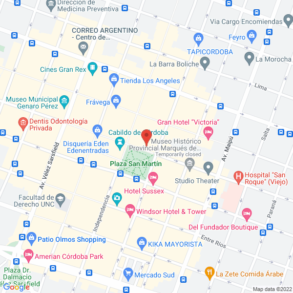 Map of Fundacion Jean Piaget