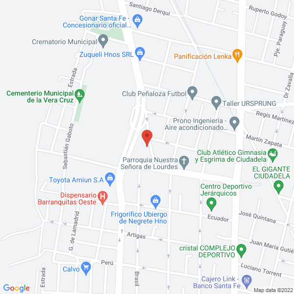 Map of Floreria Santa Rita