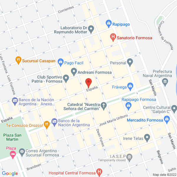 Map of El Imperio de las Flores