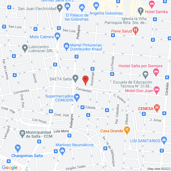 Map of Buloneria la Tuerca SRL Ferreteria Industrial