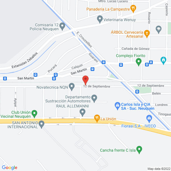 Map of Juan R Gonzalez Avando