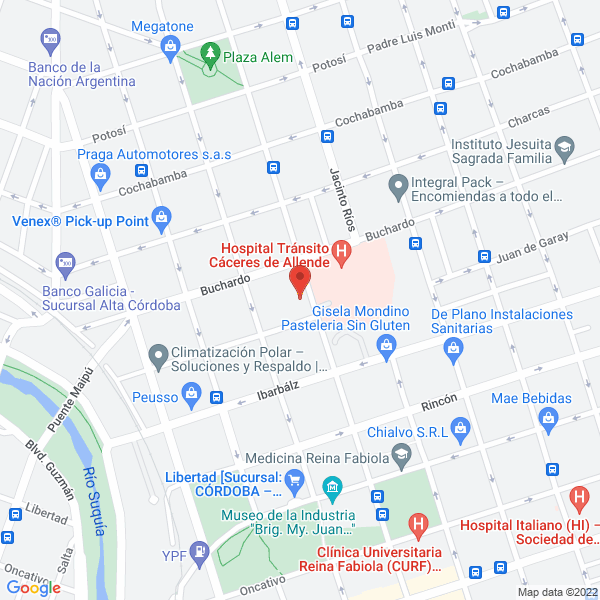 Map of Ferreteria y Corralon Nueva Pueyrredon