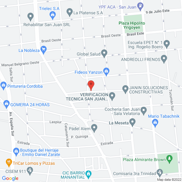 Map of Farmacia Cruz del Sur