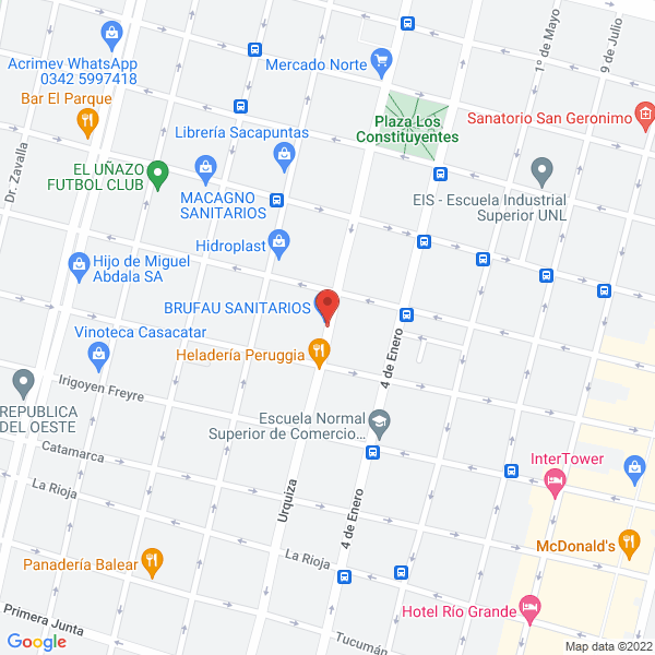 Map of Brufau Sanitarios