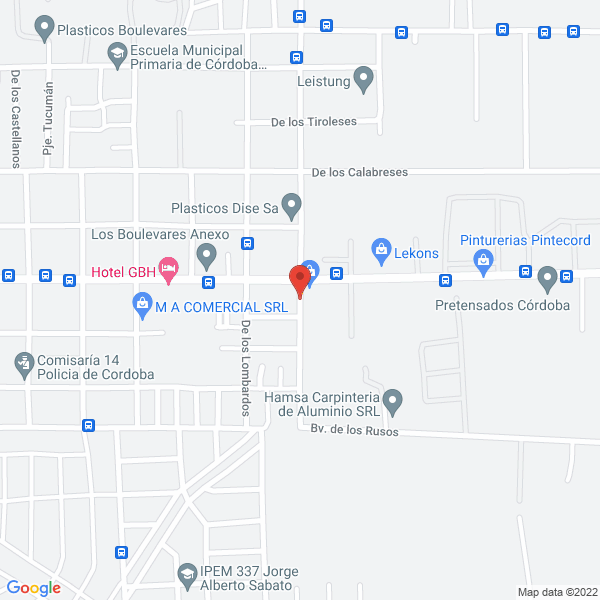 Map of Marmoles y Granitos de San Luis SA