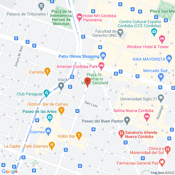 Map of Estudio de Pp Distr. Autorizada Sist Bejerman