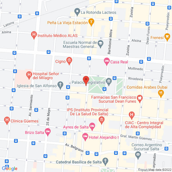 Map of Colegio San Agustin