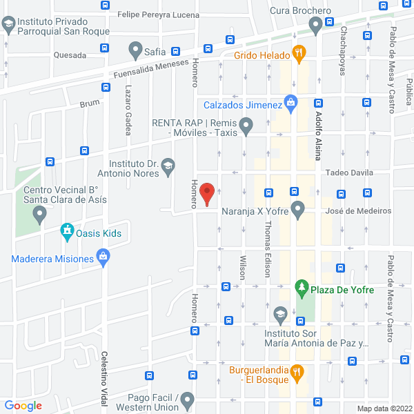 Map of Colegio Dr Antonio Nores