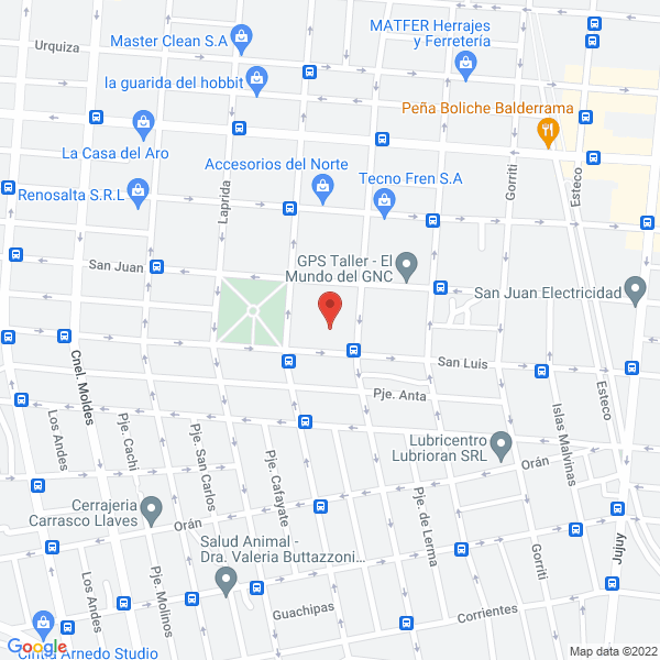 Map of Colegio Juan Calchaqui