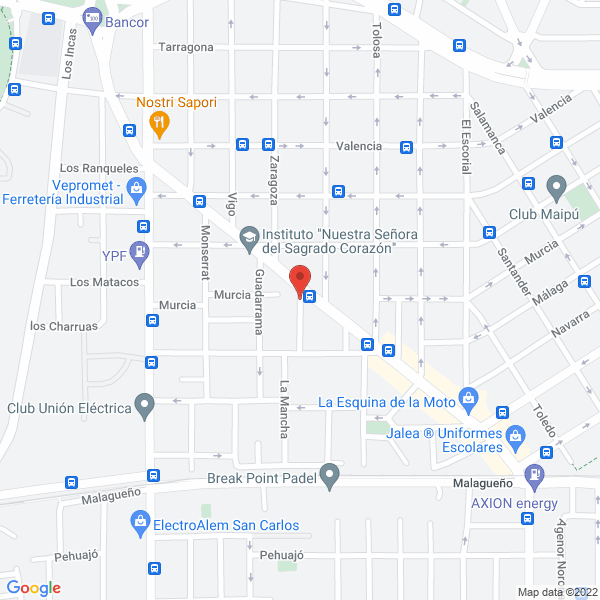 Map of Colegio Nuestra Señora del Sagrado Corazon