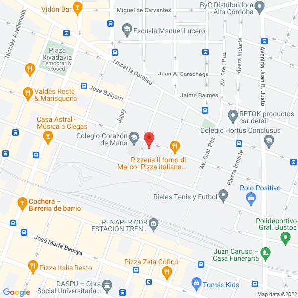 Map of Colegio Corazon de Maria