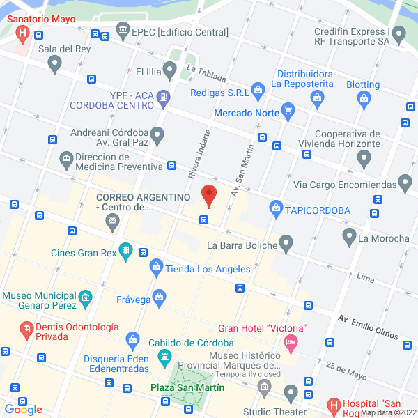 Map of Colegio 25 de Mayo