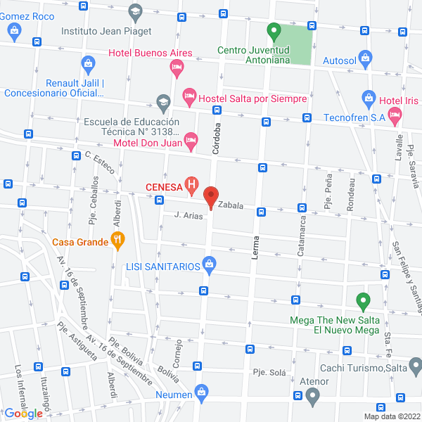 Map of Sanatorio Cenesa