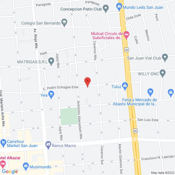 Map of Clinica Andina de Nariz - Graganta y Oidos
