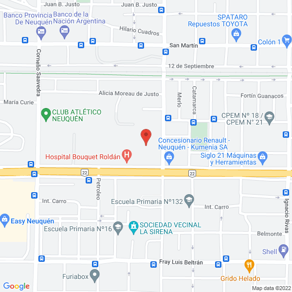 Map of Centro Integral del Niño