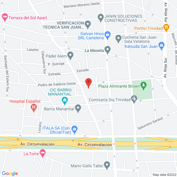 Map of Centro Medico Osecac