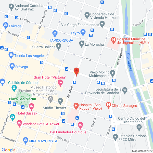 Map of Instituto Reumatologico - Strusberg SRL