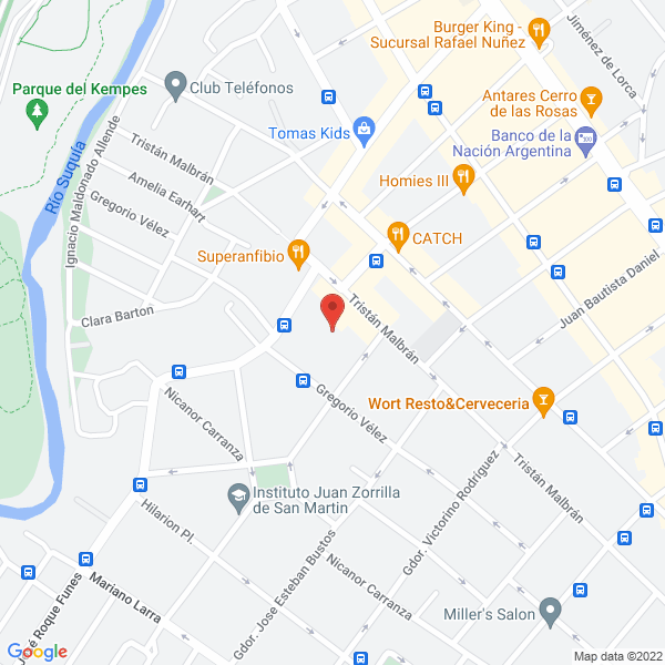 Map of Instituto Privado de Alergia y Asma Dr Bustos