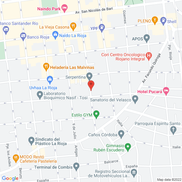 Map of Centro Privado de Dialisis
