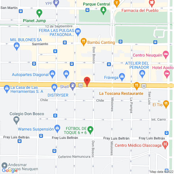 Map of Centro Priv de Patologia Gral Citopatologia e Inmunohistoq