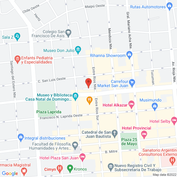 Map of Centro Medico Sarmiento