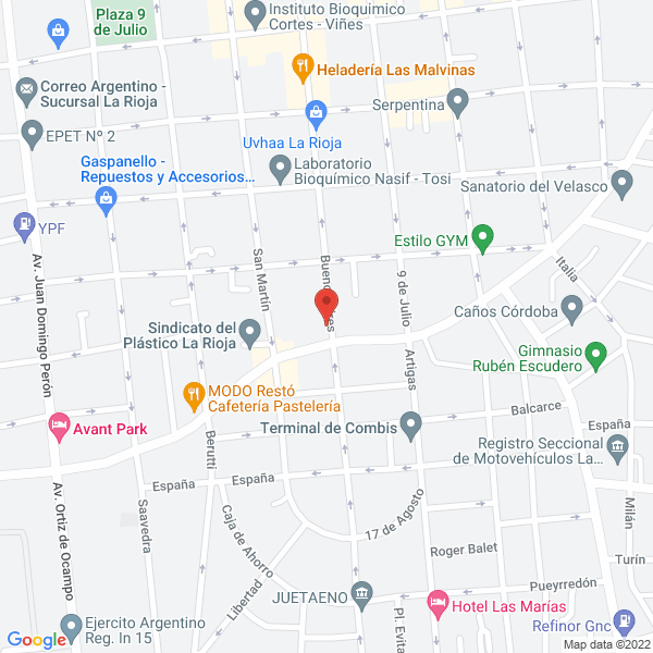 Map of Red Seguros Medicos SRL