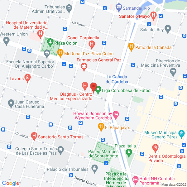 Map of Grupo Azul Salud Ut