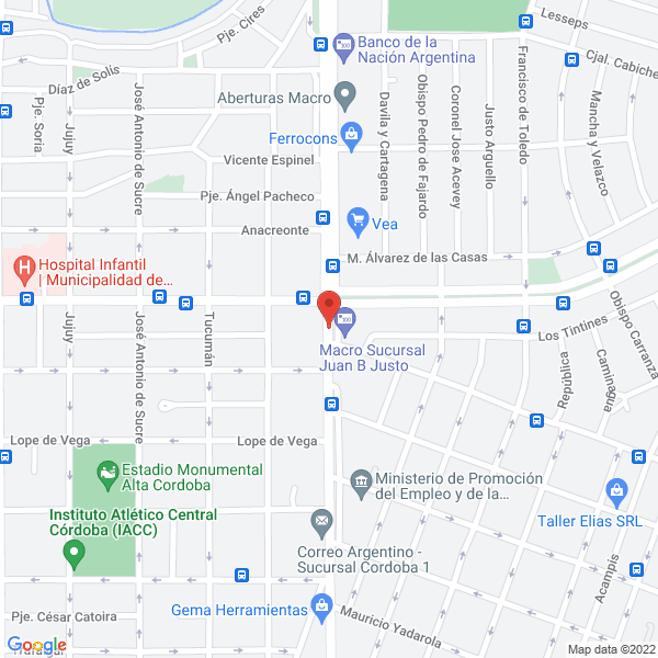 Map of La Mejor Pata