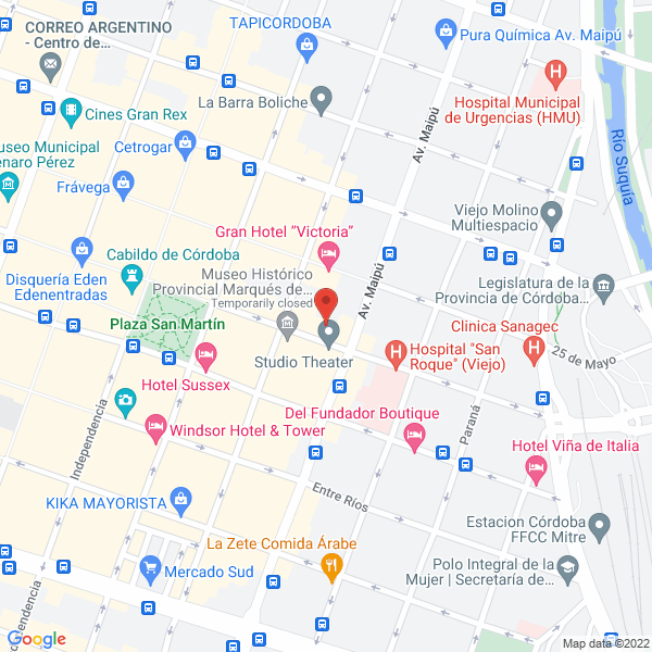 Map of V & W Catering