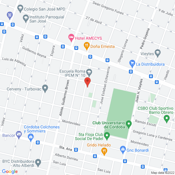 Map of Las Icarias Casas de Campo
