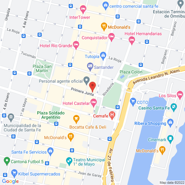 Map of Activa Srl- Distribuidora de Tarjetas de Carga Virtual
